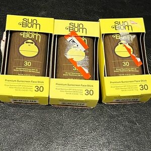 Sun Bum Premium Sunscreen Face Stick SPF 30 lot of 3 (exp 01/25)